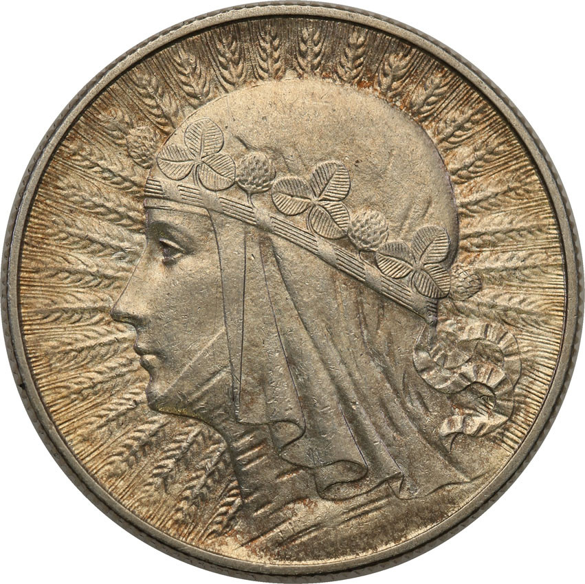 II RP. 5 złotych 1933 głowa kobiety